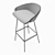 Sleek Lab Bar Chair: Karl 3D model small image 2