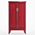 Traditional Red Chinese Cabinet 3D model small image 2