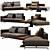 Molteni & C Octave Sectional Sofa 3D model small image 1