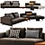 Molteni & C Octave Sectional Sofa 3D model small image 2