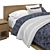 West Elm Tahoe Bed Set 3D model small image 2