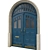 Elegant Classic Door 3D model small image 2