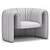 Sancal Remnant Armchair: Sleek and Chic 3D model small image 5