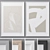 Modern Abstract Photo Frames Set 3D model small image 1