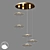 Oceanic Glow Jellyfish Chandelier 3D model small image 1