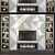 Stylish TV Shelf Storage 3D model small image 1