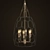 Rustic Charm: Uttermost Halstead Pendant 3D model small image 1