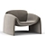 Elegant Comfort in LE CLUB Armchair 3D model small image 3