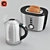 Philips Toaster + Tefal Kettle: Perfect Kitchen Combo 3D model small image 2