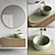 Ceramica Cielo Delfo Set 2: Stylish Vanity Unit, Washbasin, and Mirror 3D model small image 1