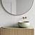 Ceramica Cielo Delfo Set 2: Stylish Vanity Unit, Washbasin, and Mirror 3D model small image 4