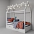 Dream-Box White Divan: Stylish Children's Bed 3D model small image 2