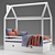 Dream-Box White Divan: Stylish Children's Bed 3D model small image 3