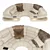 Elegant Semicircle Dreams Sofa 3D model small image 2