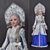 Snow Maiden Doll: 50cm Height 3D model small image 1