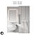 Luxury Bathroom Set: Metal, Glass, Wood, Stone, Marble - 3D Model 3D model small image 8