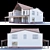 Elegant Two-Storey Home 3D model small image 3