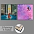 Modern Art Set: 2 Paintings + 4 Frame Options 3D model small image 1