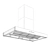 Gaggenau AI442120: Sleek Stainless Steel Island Hood 3D model small image 5