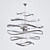 Elegant Divinare Volturn Pendant 3D model small image 2