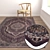 Title: Luxury Carpet Collection: Set of 3 High-Quality Textured Rugs 3D model small image 5