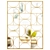 Luxurious Gold Metal Mirror Wall Art 3D model small image 1