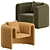 Remnant Armchair: Stylish Design and Comfort by Sancal 3D model small image 1
