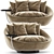 Luxe Lacoon Round Sofa 3D model small image 1
