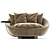 Luxe Lacoon Round Sofa 3D model small image 3