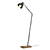 Elegant Brushed Metal and Wood Floor Lamp 3D model small image 4