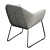 Kimono Dining Chair: Stylish Design by Pascal Bosetti 3D model small image 4