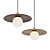 Wooden Pendant Lamp with Norvik Lampshade 3D model small image 1