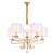 Ariana 5-Light Chandelier: Elegant Chrome Pendant with Shades - Eurosvet 3D model small image 1