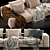 Modern Minotti West Sofa: Sleek Design & Superior Comfort 3D model small image 5