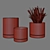 Modern Geometric Vases 3D model small image 5