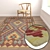 Premium Rug Set: High-Quality Carpets 3D model small image 5