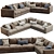 Ferlea Simple Sofa: Versatile Elegance 3D model small image 1