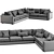 Ferlea Simple Sofa: Versatile Elegance 3D model small image 5