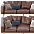 Newport 2-Piece Chaise Sectional: Relax in Style 3D model small image 4