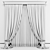 Elegant Brown Curtain 3D model small image 4