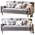 Crosby Mid-C Sofa: Stylish 3-Seater 3D model small image 1