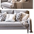 Crosby Mid-C Sofa: Stylish 3-Seater 3D model small image 4