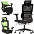 Mesh Net Office Chair 3D model small image 3