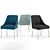 Luxurious Velvet Elowen Chair 3D model small image 3