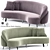 Sleek Crescent Sofa: Designed by Charles Kalpakian 3D model small image 1