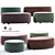 Elegant Infiniti Ottoman: Sleek Style 3D model small image 1