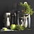 EcoBlend+: Black & Green Kitchen Set 3D model small image 1