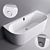 Elegant Wall-Mounted Bathtub: Oberon 2.0 3D model small image 2