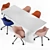 Arper Cila Armchair & Meety Plastic Table Combo 3D model small image 4