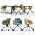 Arper Cila Armchair & Meety Wood Table Set 3D model small image 5